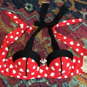 Hot Topic Minnie Mouse Swim Top